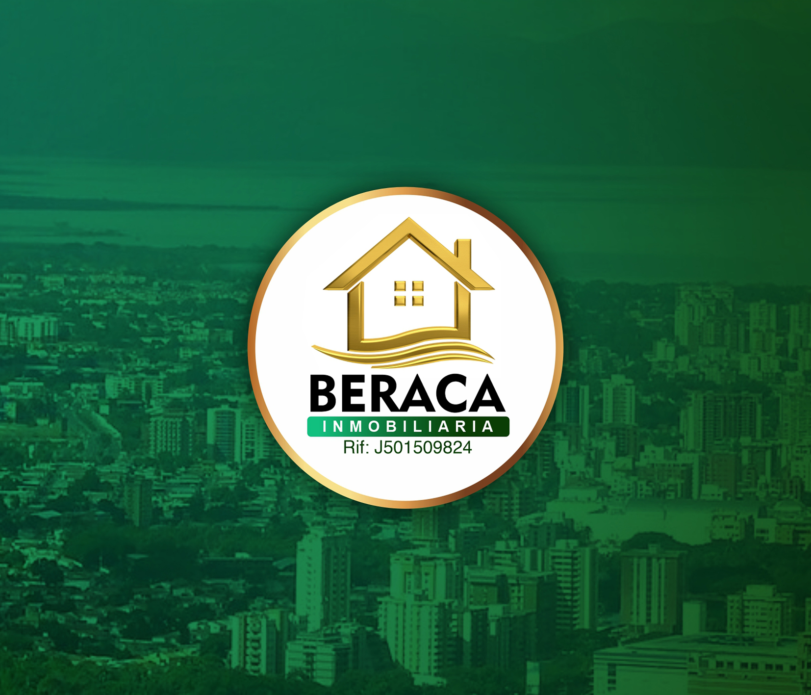Logotipo de Beraca Inmobiliaria, empresa especializada en bienes raíces y asesoría inmobiliaria. Diseño gráfico desarrollado por YinSocialMedia.